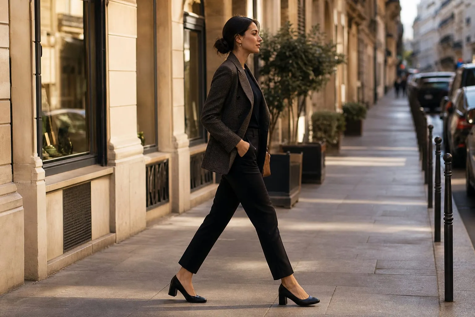 Une démarche sûre commence par un talon adapté et un pas posé.