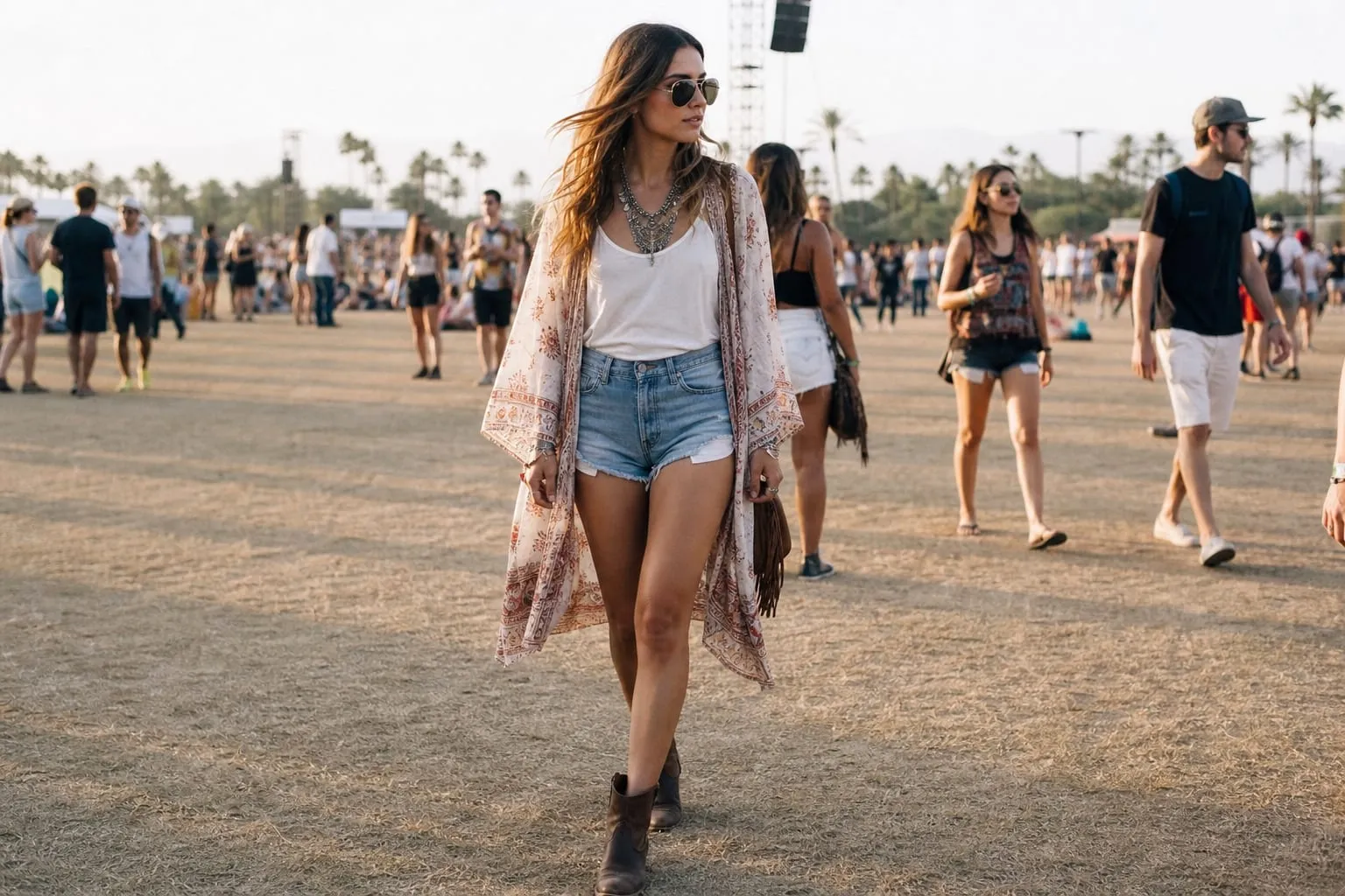 L’esprit Coachella 2013, entre denim délavé, imprimés et poussière du désert.