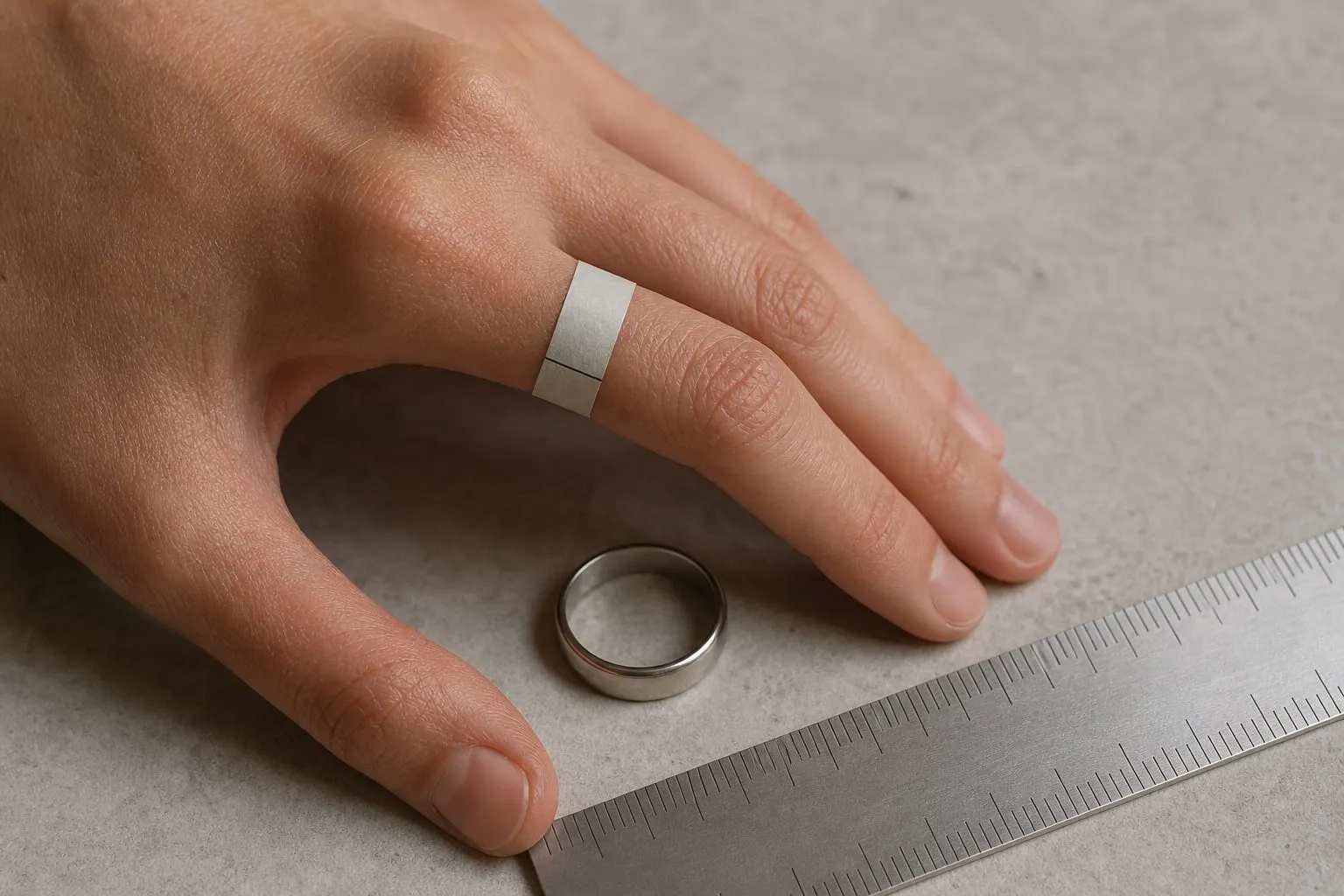 Une bandelette de papier non extensible reste la mesure la plus fiable à domicile.