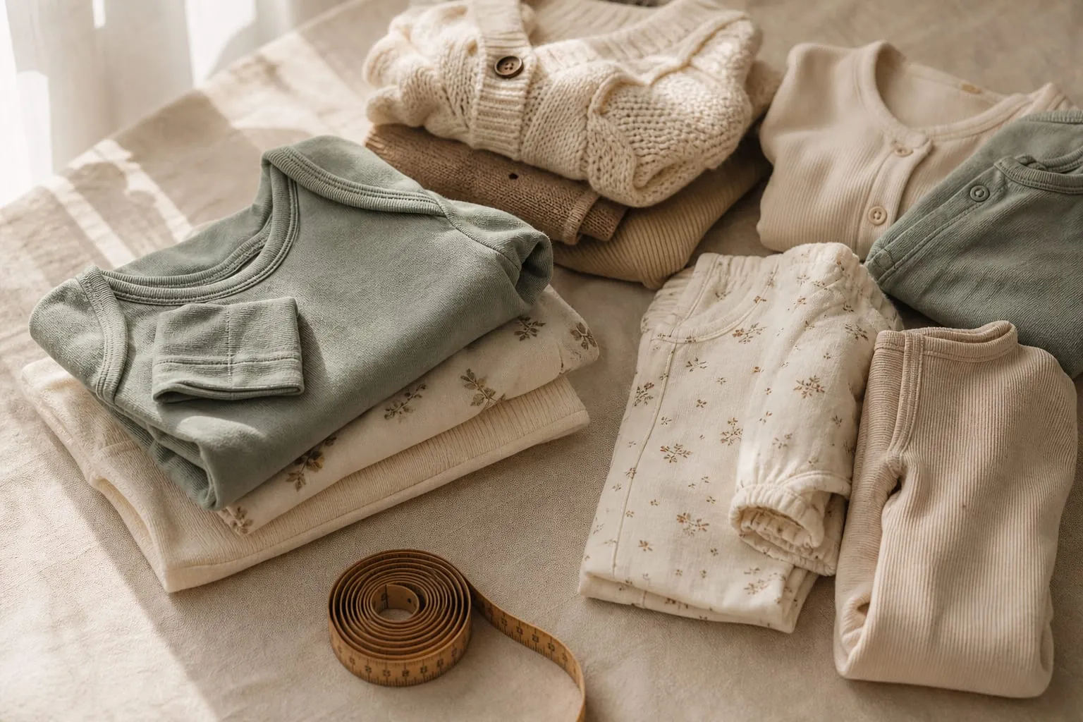 Un trousseau utile tient dans un tiroir : peu de naissance, beaucoup de 1 à 3 mois.